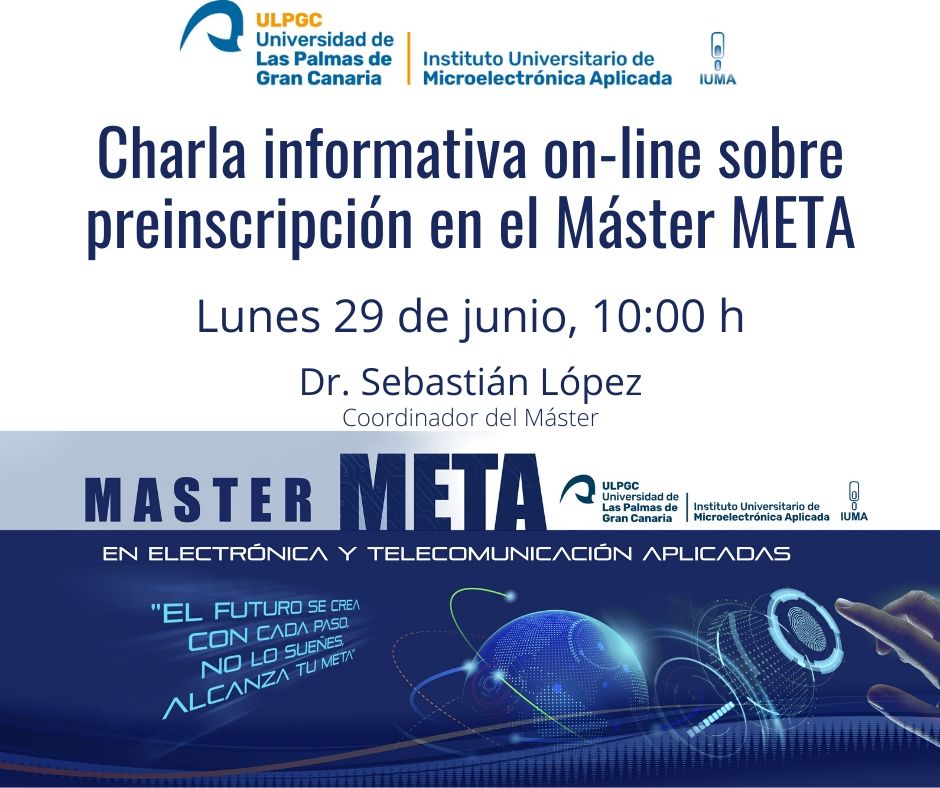 Imagen destacada de (Charla informativa on-line para preinscripción en el Máster META)